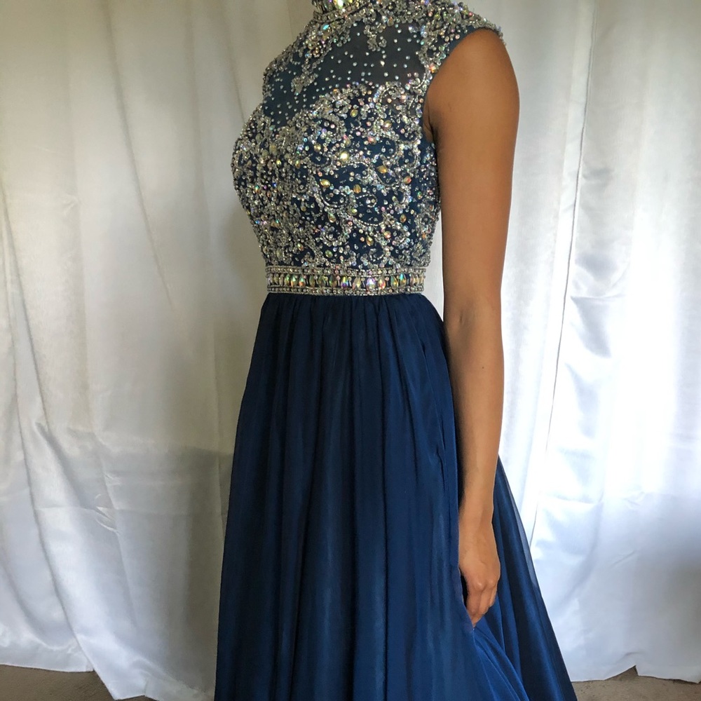 Beautiful Navy Blue evening gown